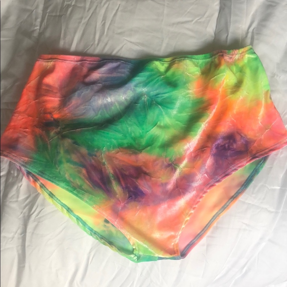 Tie Dye Velvet High Waisted Rave Bottoms